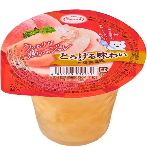 たらみ とろける味わい ご褒美白桃 200g×18
