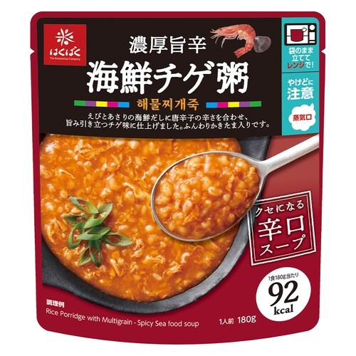 はくばく 濃厚旨辛海鮮チゲ粥 180g