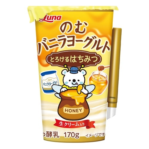 日本ルナ のむバニラヨーグルト とろける はちみつ