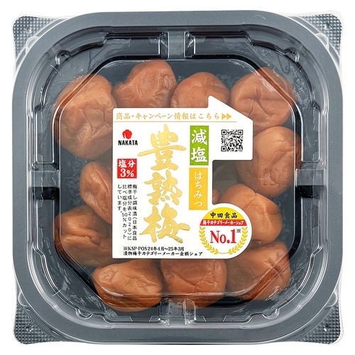 中田食品 豊熟梅減塩はちみつ 200g