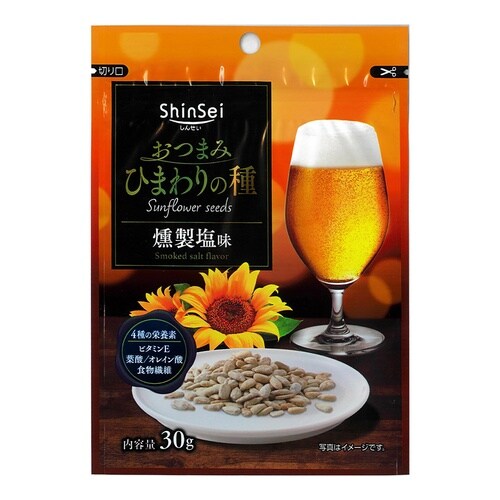 真誠 おつまみひまわりの種 燻製塩味 30g×10