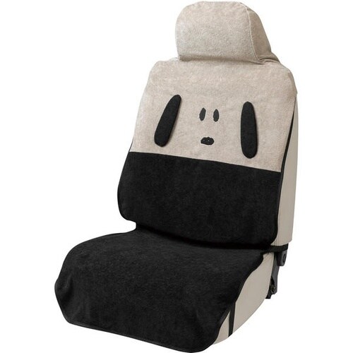 シートカバー もふもふスヌーピー カラー:グレー