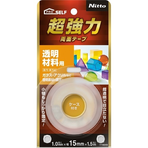 超強力両面テ−プ透明材料用15X1.5×5