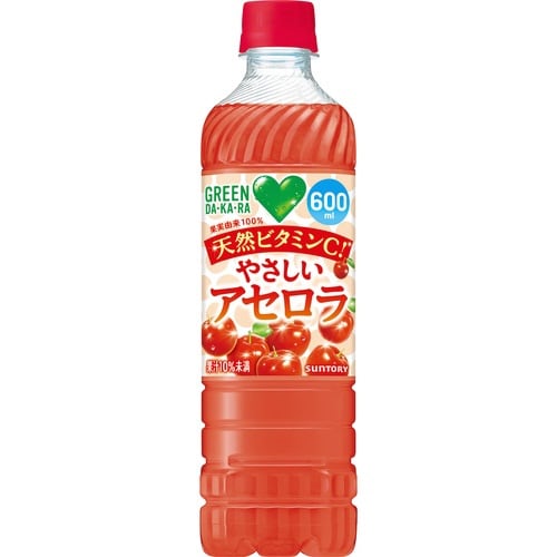 グリーンダカラやさしいアセロラ600ml24本
