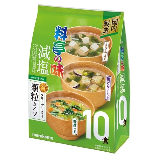 FD顆粒みそ汁料亭の味減塩アソート10食×3