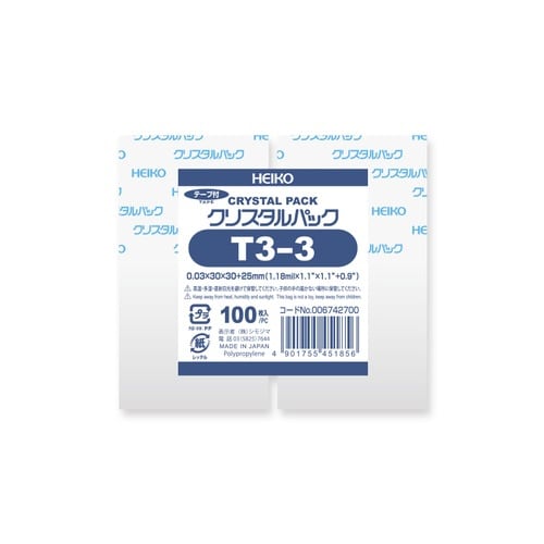 OPP袋クリスタルパックT3−3100枚×10