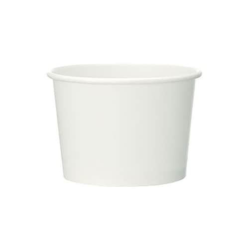 紙カップ アイスクリーム 4スノーホワイト