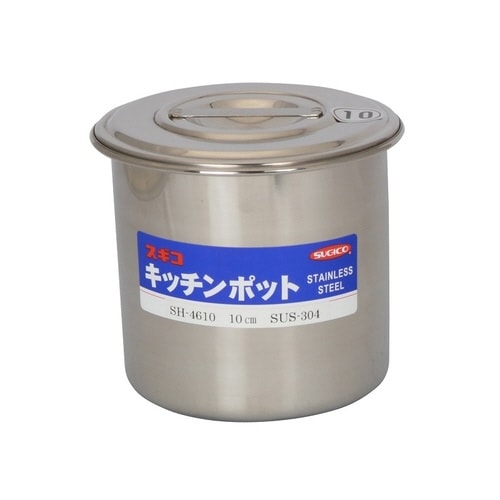 18−8目盛付深型キッチンポット(手無) 2セット
