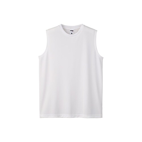 ノースリーブドライT(ポリジン)ホワイト4XL