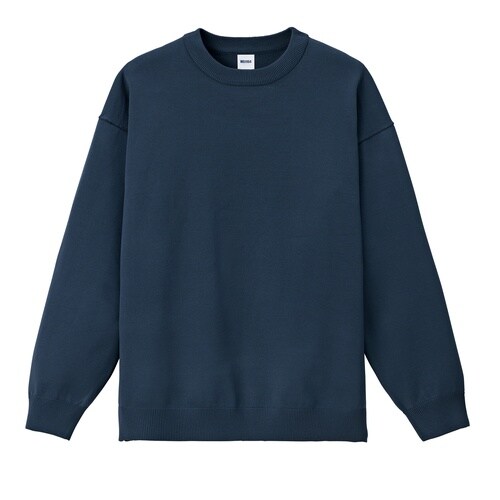 ウォッシャブルニット ネイビーXL