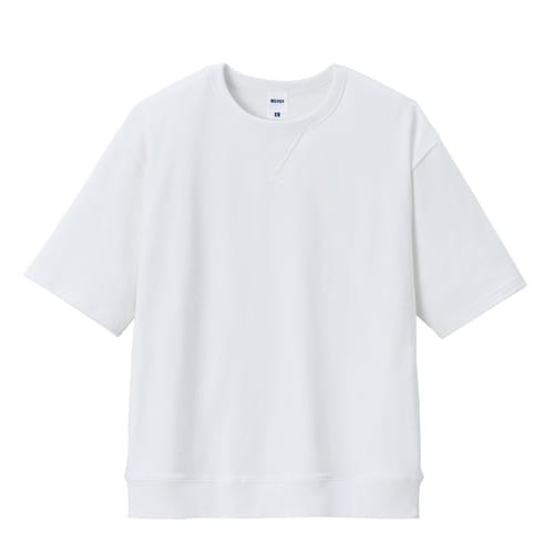 ガゼット付きTシャツ ホワイトL