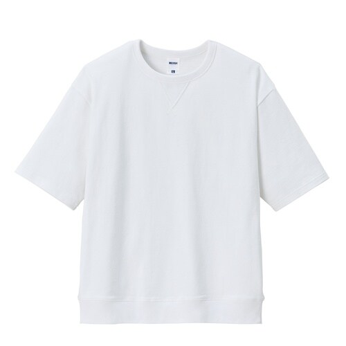 ガゼット付きTシャツ ホワイトXL