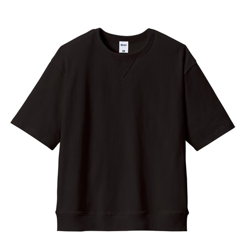 ガゼット付きTシャツ ブラックM