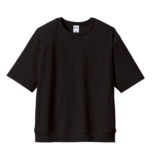 ガゼット付きTシャツ ブラックXL