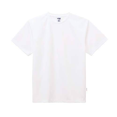 ドライTシャツ(ポリジンW加工)ホワイトL