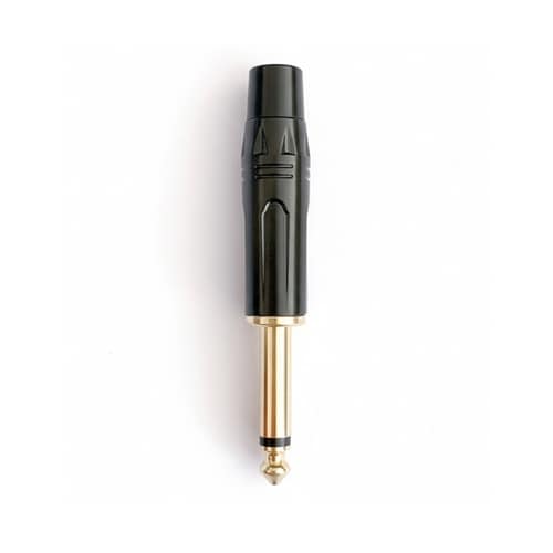 6.3mm モノラルプラグ 黒 XJY0