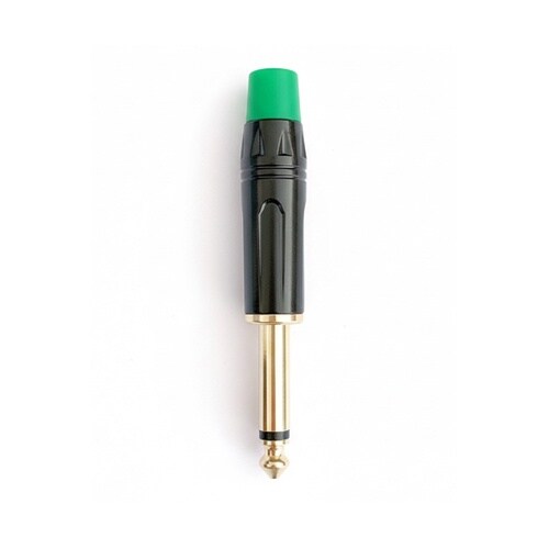 6.3mm モノラルプラグ 緑 XJY0