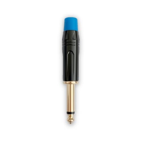 6.3mm モノラルプラグ 青 XJY0