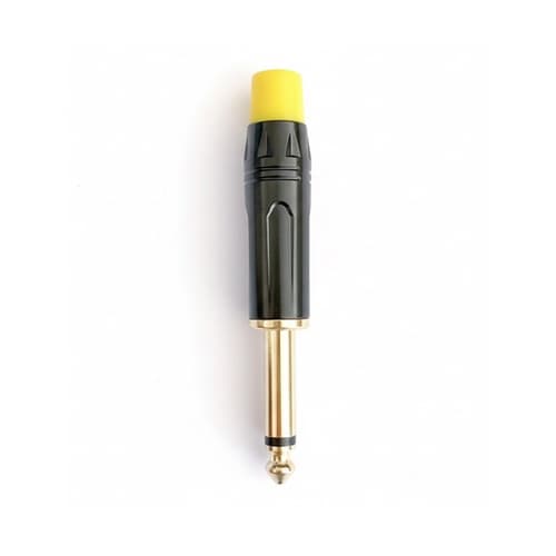 6.3mm モノラルプラグ 黄 XJY0