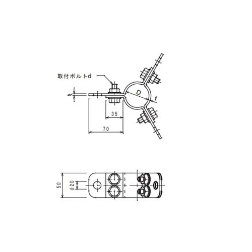 支線取付金物 6542