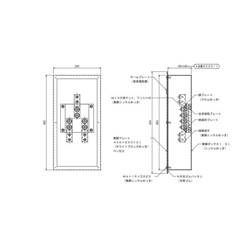 端子ボックス 国土交通省仕様 8223−