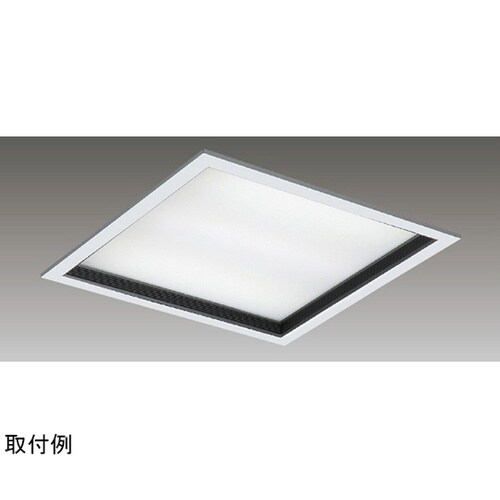 ベースライト□600深枠黒WW色 LEK