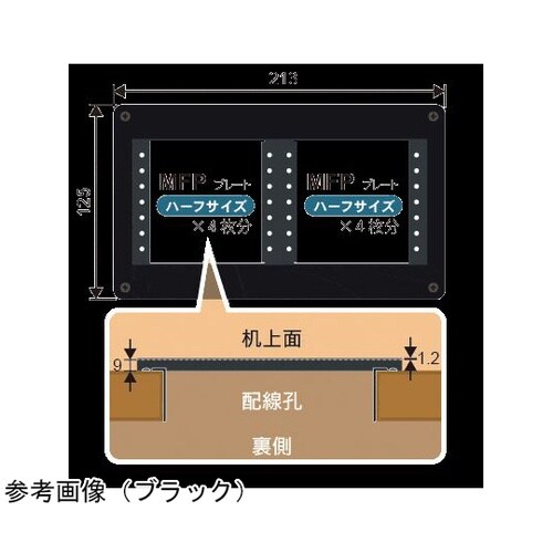 机上配線孔用端子フレーム ブラック CS