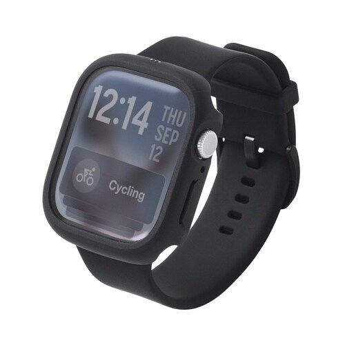 アップルウォッチ46mm カバー ブラック