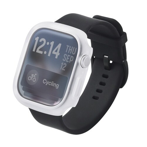 アップルウォッチ46mm カバー クリア