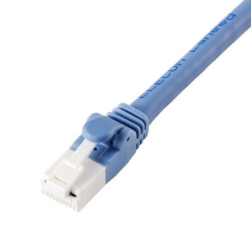LANケーブル CAT6A 0.15m ブルー