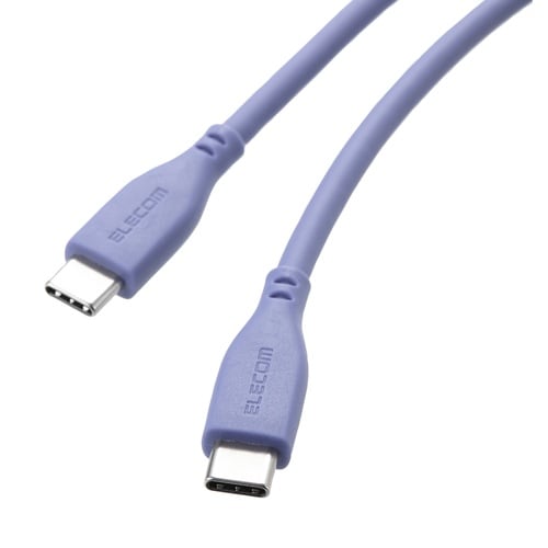 USB−Cケーブル PD100W 2m シリコン紫