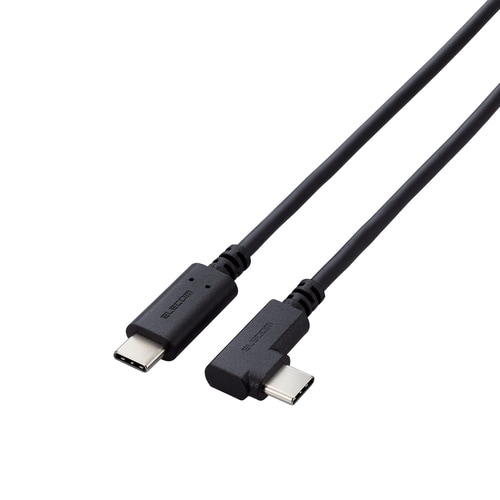 USBCケーブル L字 0.5m PD60W 黒