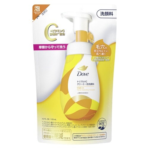 ダヴトリプルVCクリーミー泡洗顔料 替125ML