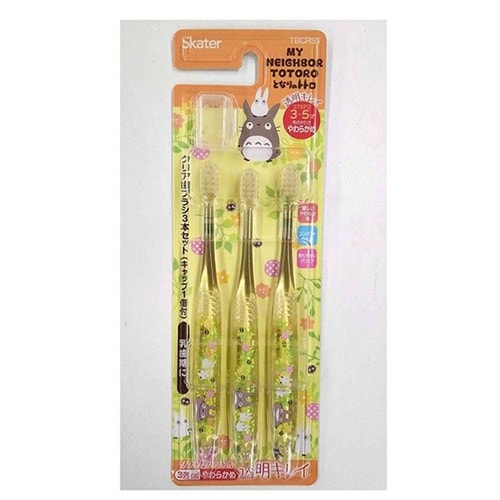 クリア歯ブラシ3P トトロ プランツ TBCR5