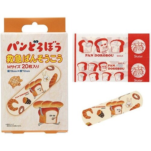 救急ばんそうこう Mサイズ パンどろぼう 20枚