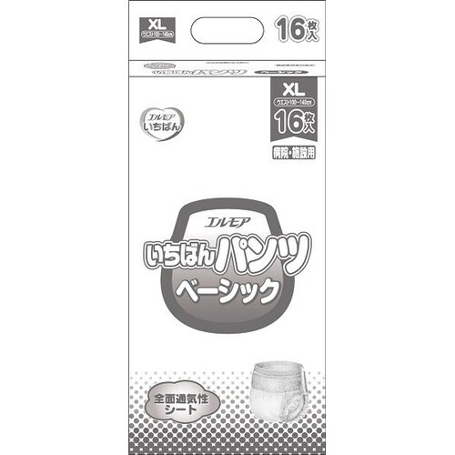エルモアいちばん パンツベーシック XL 16枚