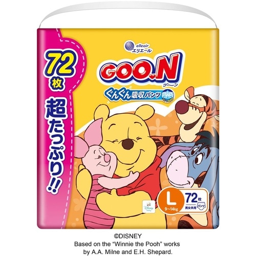 グ―ンぐんぐん吸収パンツLサイズ超たっぷり 72枚