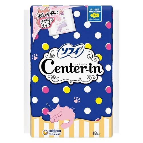 センターインふわふわタイプ多い日の夜用 18枚