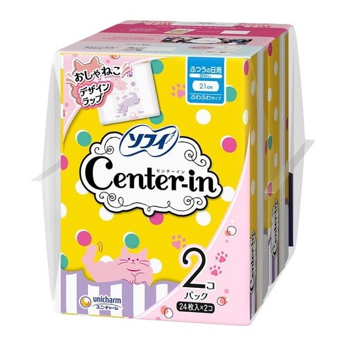 センターインふわタイプふつうの日羽なし24枚×2