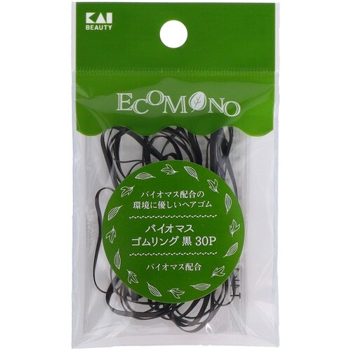 KQ3192 ECOバイオマスゴムリング黒30P