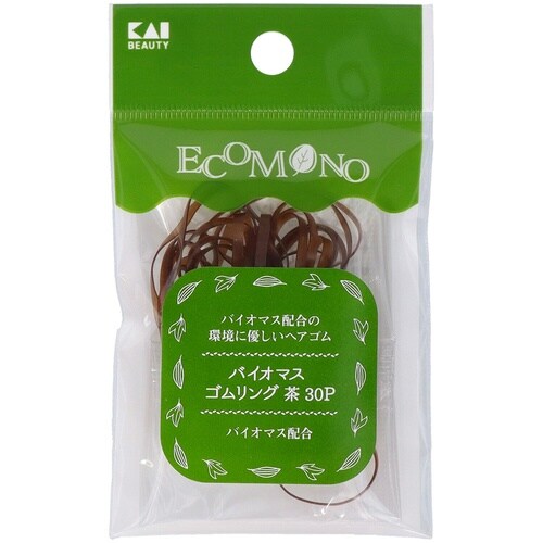 KQ3193 ECOバイオマスゴムリング茶30P