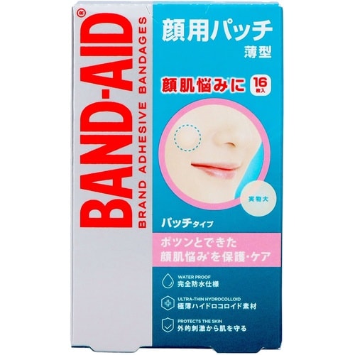 バンドエイド 顔用パッチ 16枚