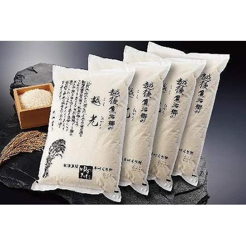 新潟県南魚沼産 越光 5kg×4袋x1