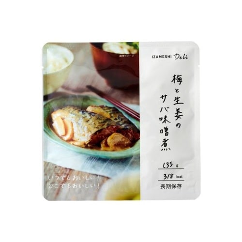 メシ Deli梅と生姜サバ味噌煮 135g x18