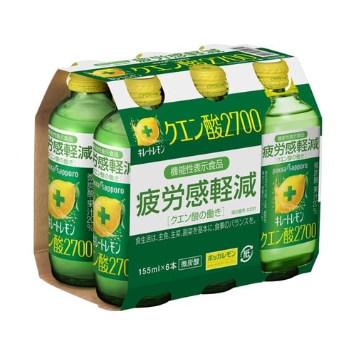 レートレモンクエン酸6本パック 155x6本 x4