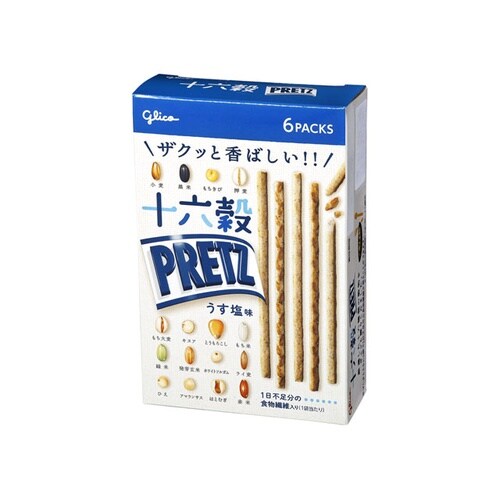 グリコ 十六穀プリッツ うす塩味 60g x5