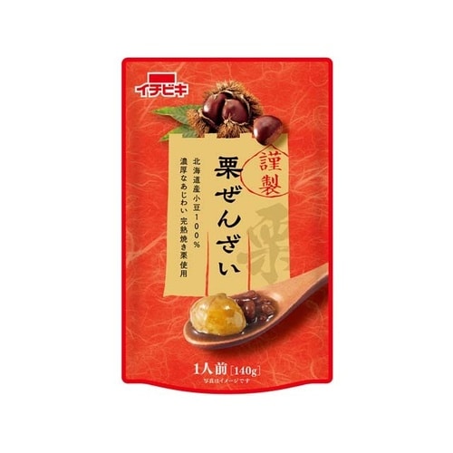 イチビキ 謹製 栗ぜんざい 140g x10