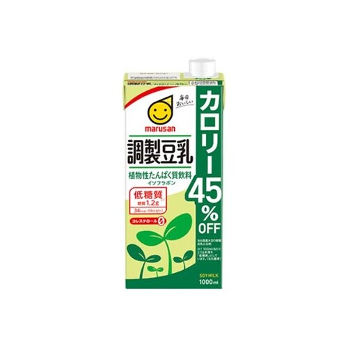 サンアイ 調製豆乳 カロリー45%オフ 1L x6