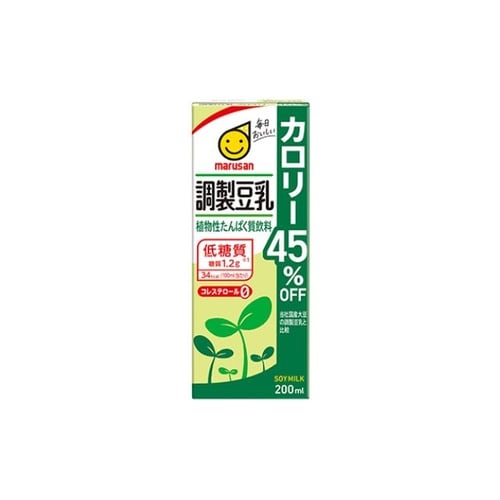 調製豆乳 カロリー45%オフ 200ml x24