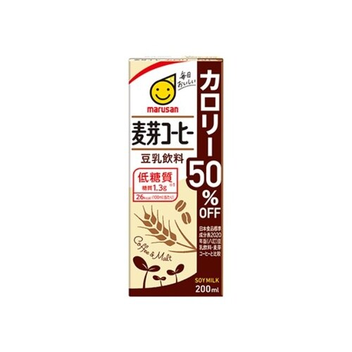 豆乳飲料麦芽コーヒー50%オフ 200ml x24